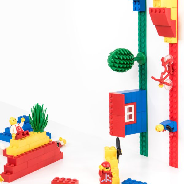 Rollo de silicona adhesiva para LEGO Etiquecosas
