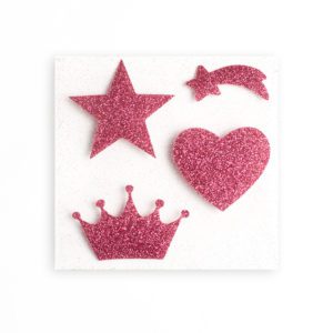 Parches planchables glitter love pink Etiquecosas