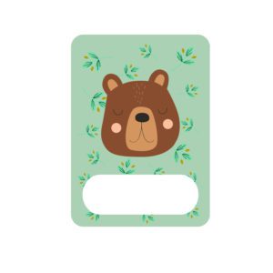 Tags colgantes para mochilas oso Etiquecosas
