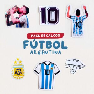 pack calcos vinilos stickers futbol argentina etiquecosas