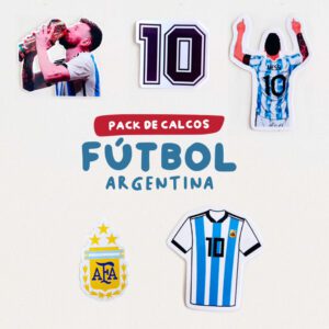 pack calcos vinilos stickers futbol argentina etiquecosas