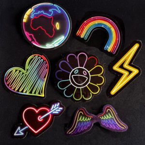 Calcos efecto Neón – PACK LOVE